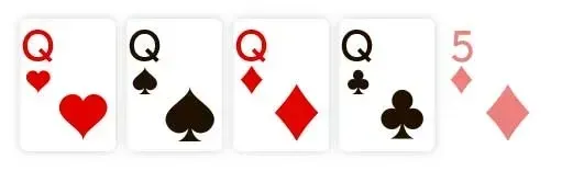 mâini poker - Careu (Four-of-a-Kind)